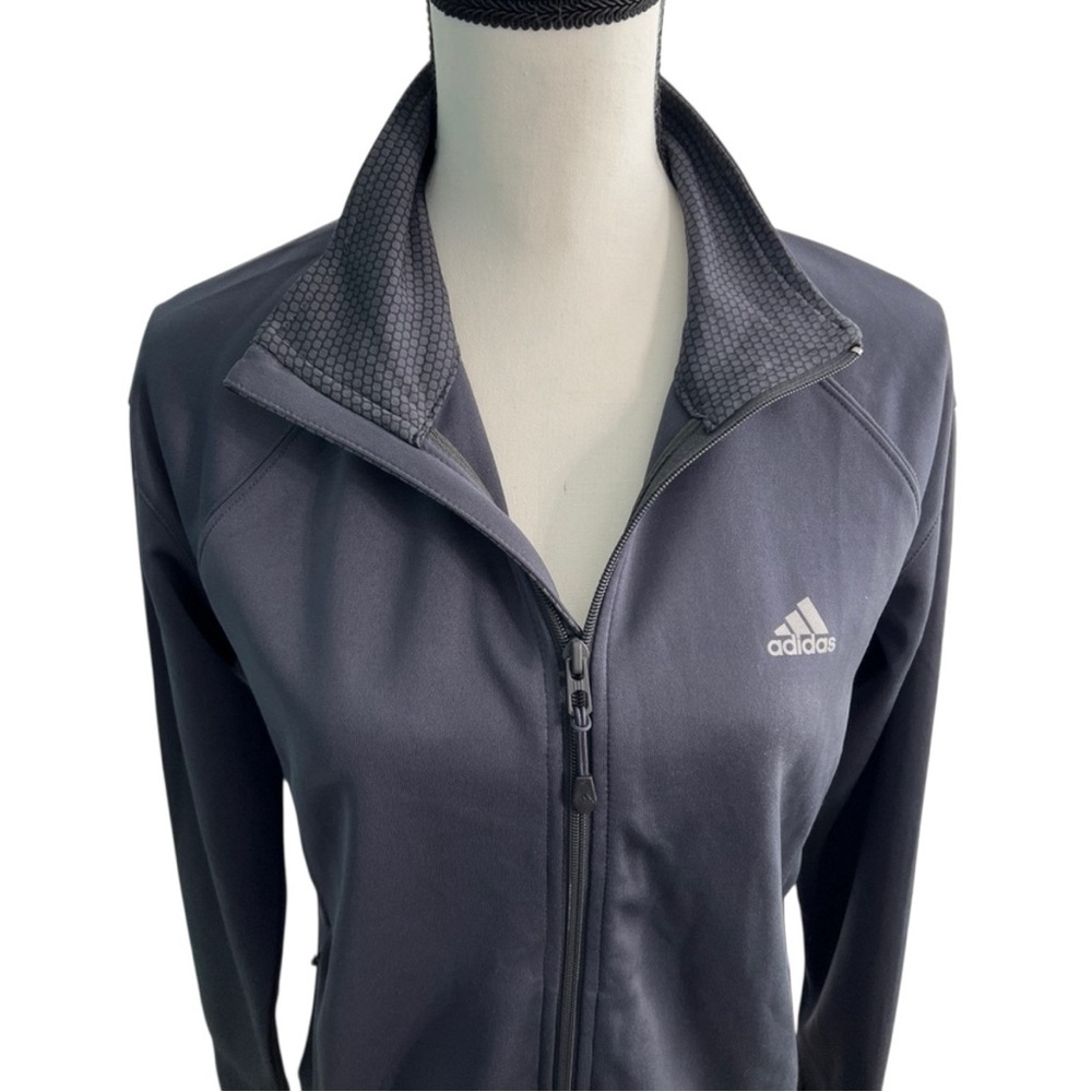 Adidas Women’s Active 360 Gray Jacket with Red Stripes, size L - Picture 8 of 16